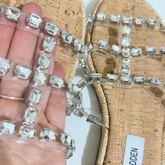 Steve Madden Women's Sandals with Clear and Silver Accents - Picture 10 of 12